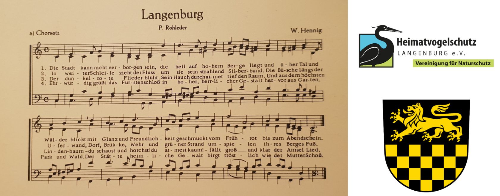 Das Langenburg Lied, welches feierlich der Stadt Langenburg übergeben wurde